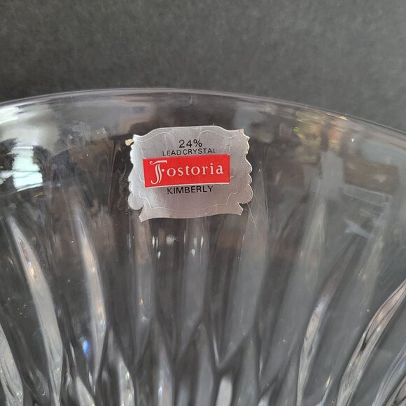 Fostoria Kimberly 24% Lead Crystal Water Goblets Set Of 4 - Picture 11 of 14